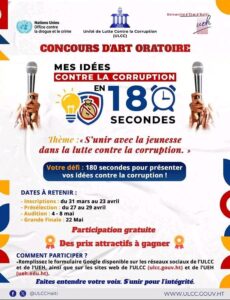 Concours Mes idées contre la corruption en 180 secondes